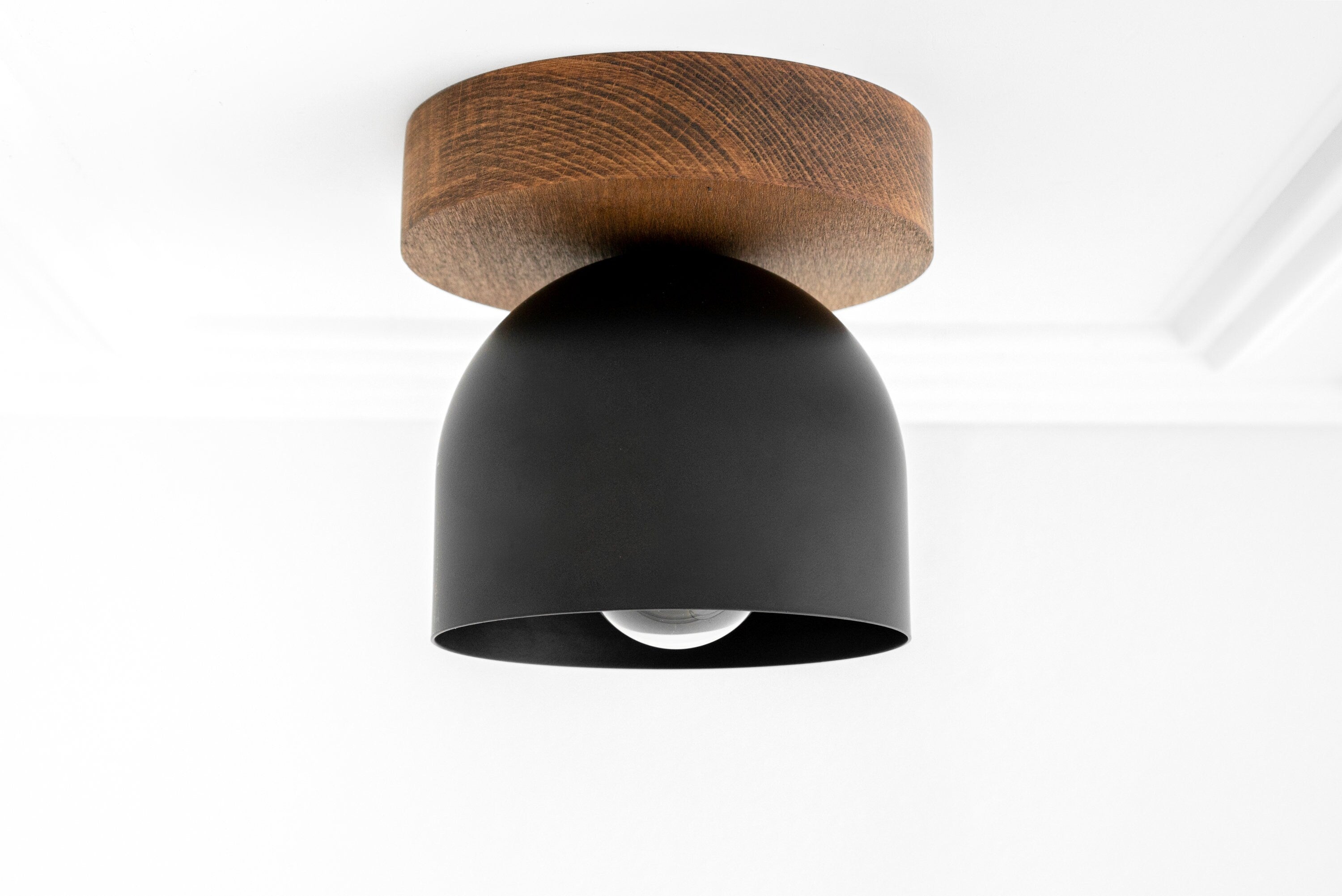 Chroma Ceiling Light Wood Metal Fixture