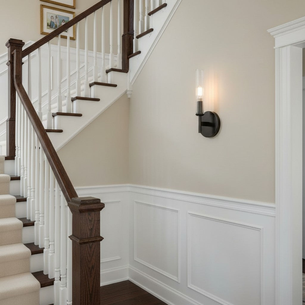 Haze 1 Head Glass Wall Sconce