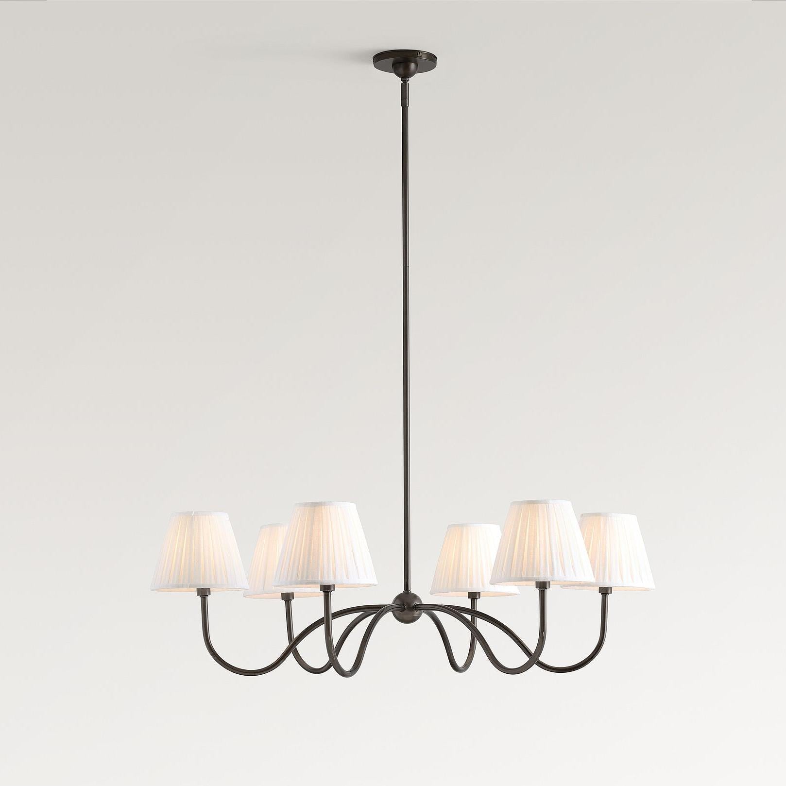 Grace Multi-Head Fabric Chandelier