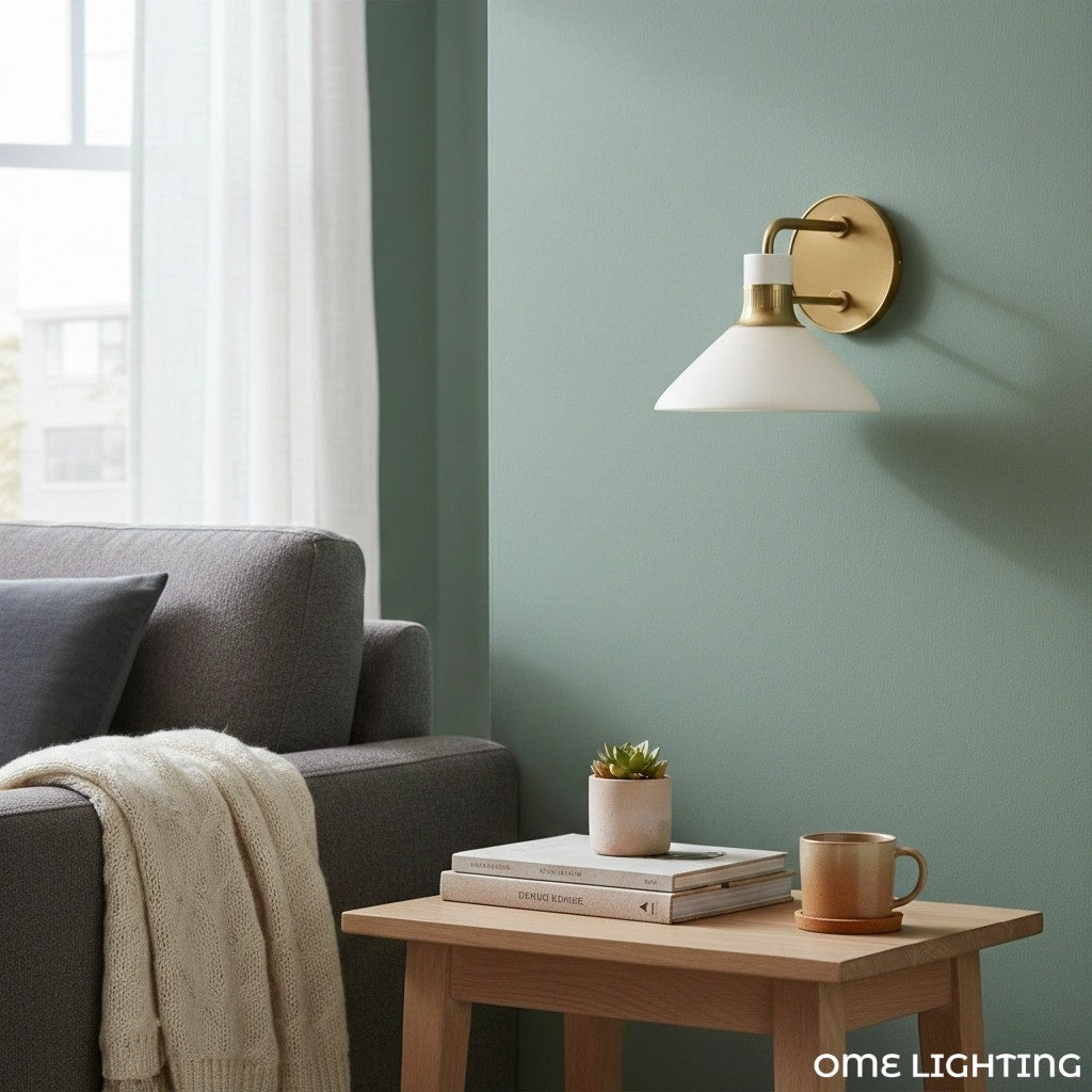 Tallow  Wall Lights for Living Room   Porcelain Sconce