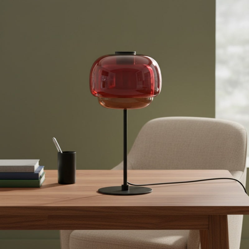 Orbit  Glass Table Lamp For Living Room
