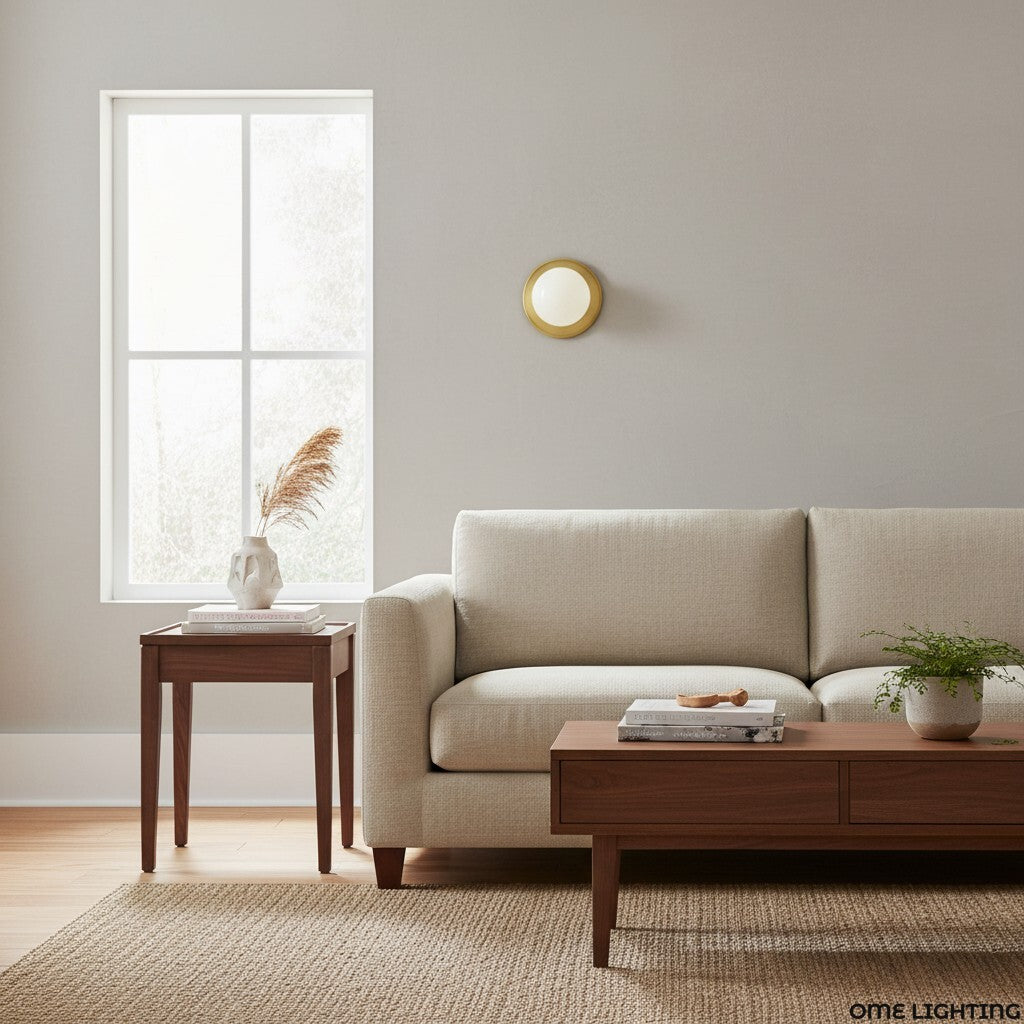 Pearl Milk Glass Modern Globe Wall Sconce