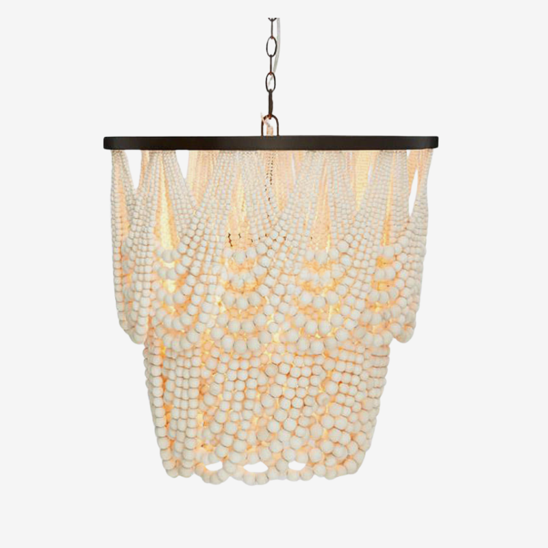 Silva LED Pendant Lights Rust Wood Metal Living Room Badroom - Letslighting