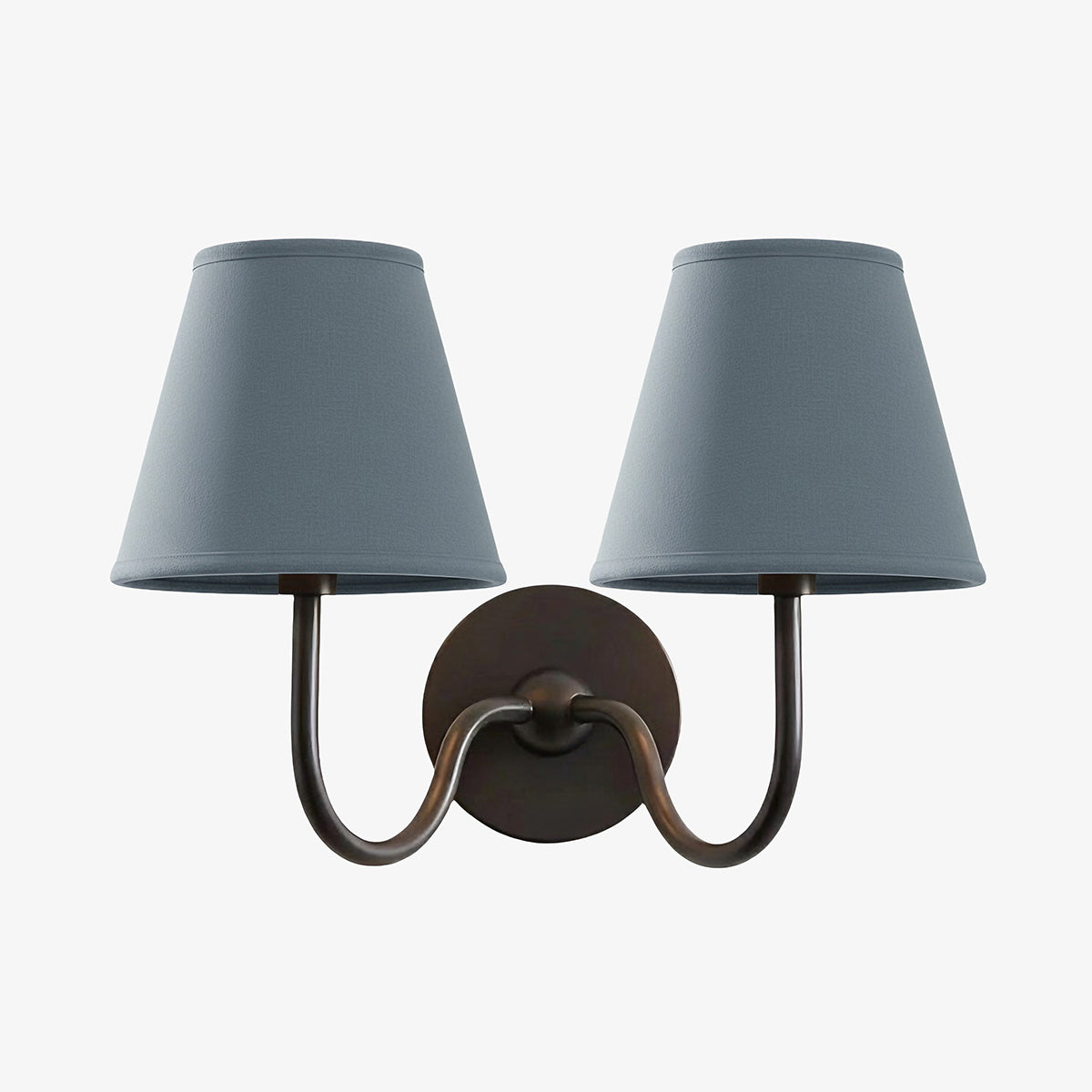 Grace Brass Linen Wall Lamp