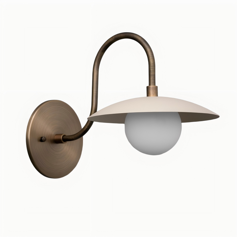 Disc Metal Arched Wall Sconce