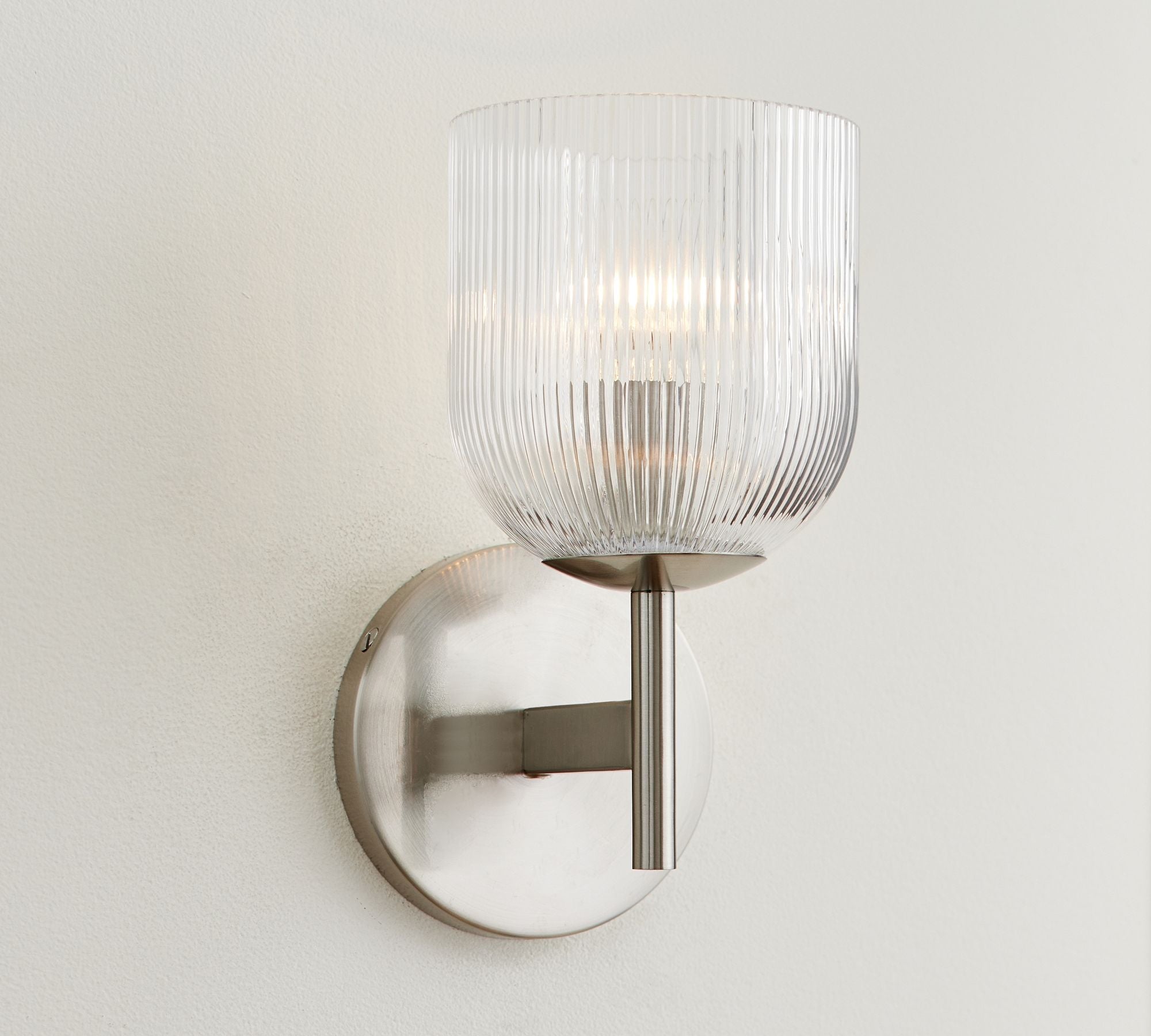 Haze Glass Metal Wall Light
