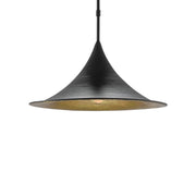 Rainier Black Gold Dome Pendant