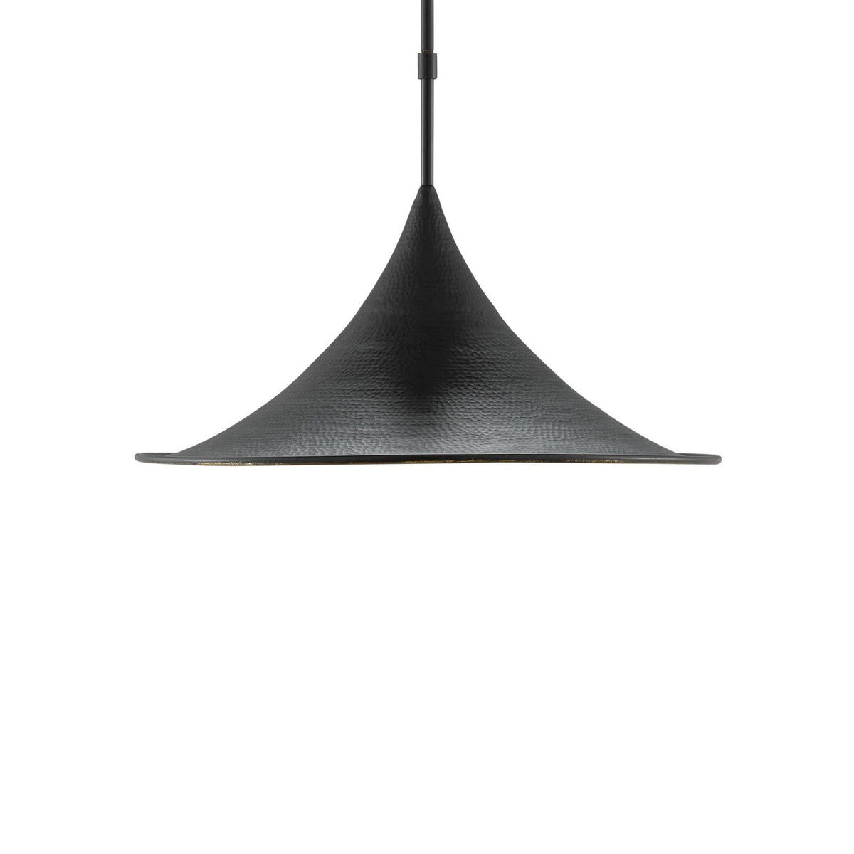 Rainier Black Gold Dome Pendant
