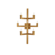 Briggs Linear Brass Candle Wall Sconce