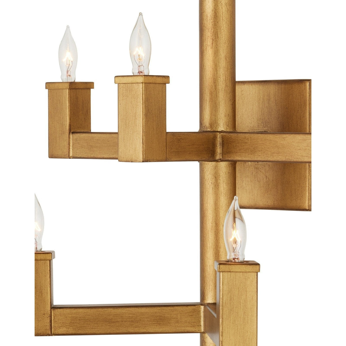 Briggs Linear Brass Candle Wall Sconce