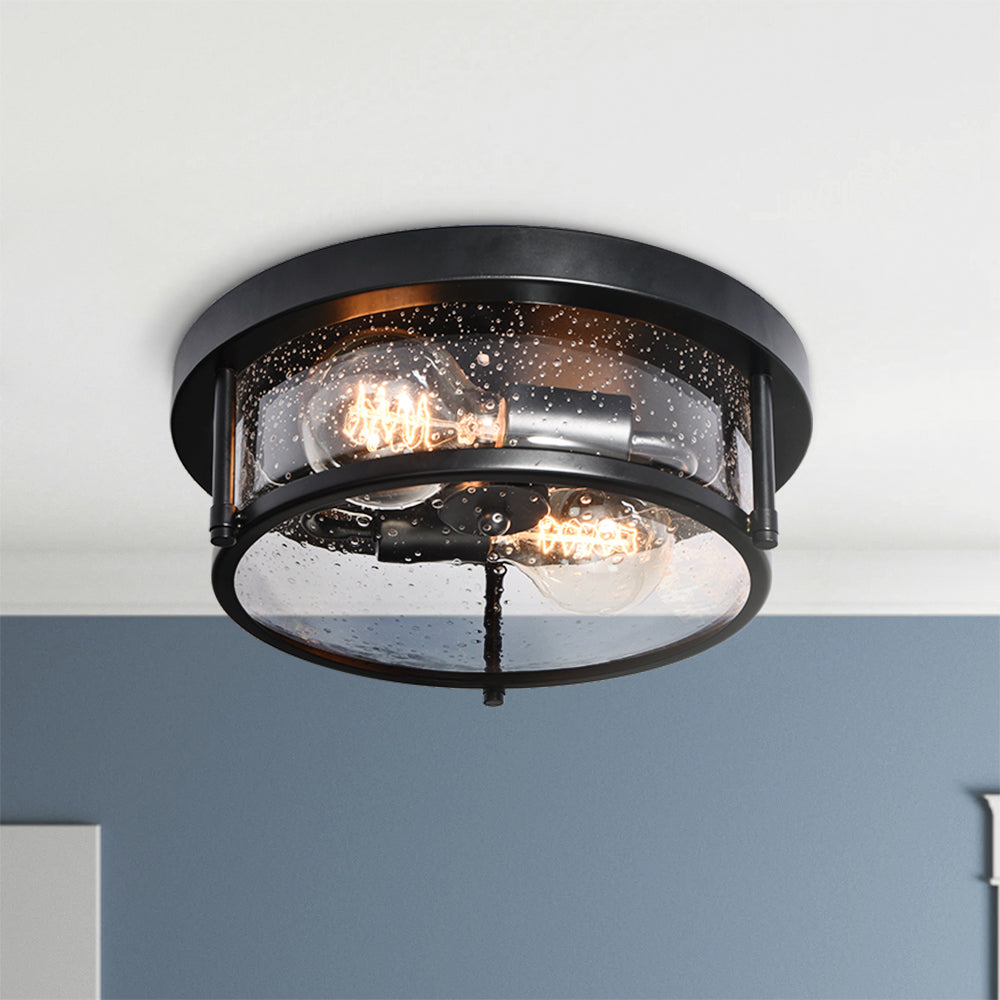Auran Modern Glass Flush Mount Ceiling Light