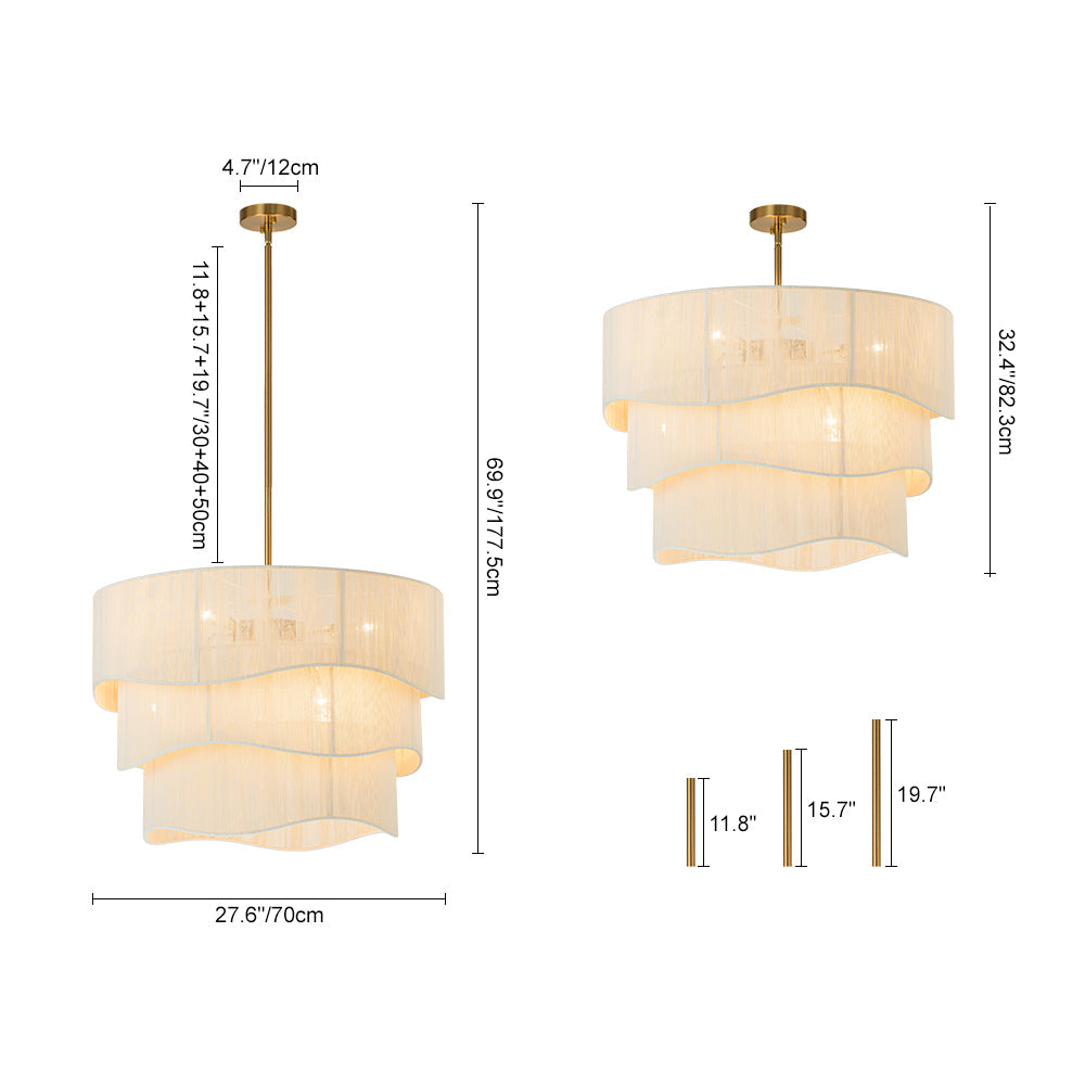 Lustia Traditional  Metal Thread Pendant Light