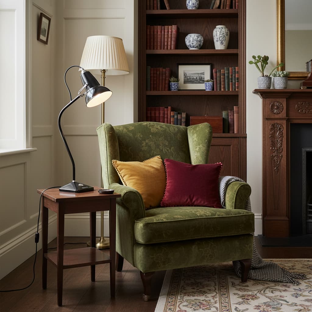 Archive Table Lamp Metal Plug-in