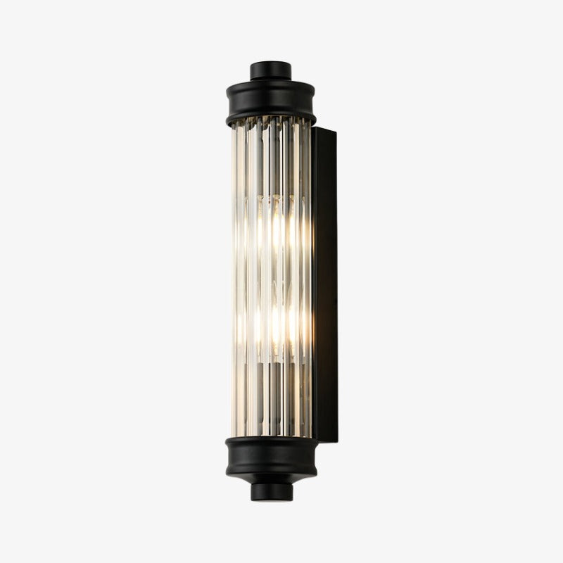 Haze Ribbed Glass Wall Sconce
