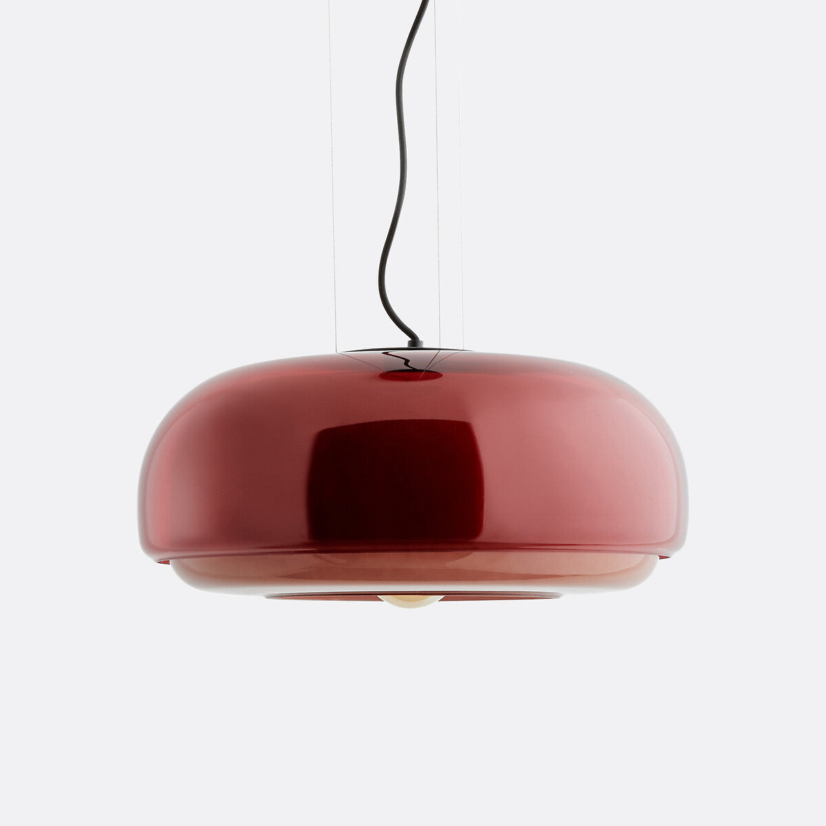Orbit Modern Mushroom Pendant Light Colored Glass