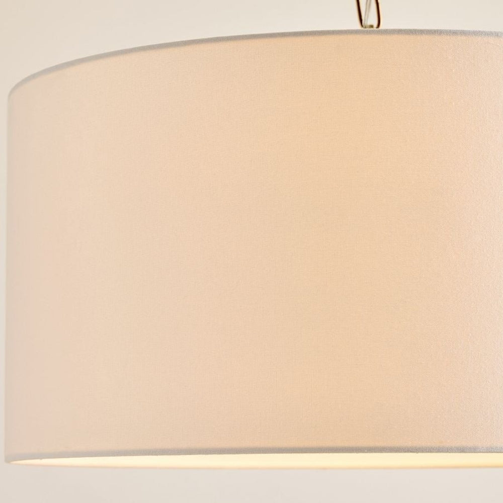 Rowan  Linen Drum Pendant Light  For Kitchen