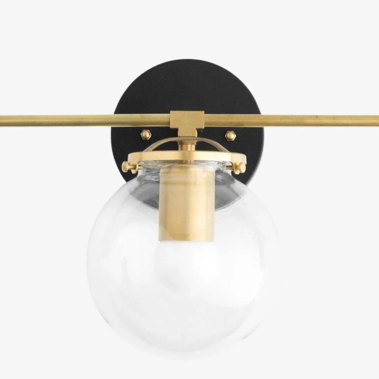 Pearl Clear Glass 3-Light Wall Sconce For Bathroom