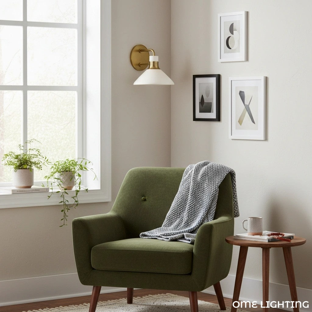 Tallow  Wall Lights for Living Room   Porcelain Sconce