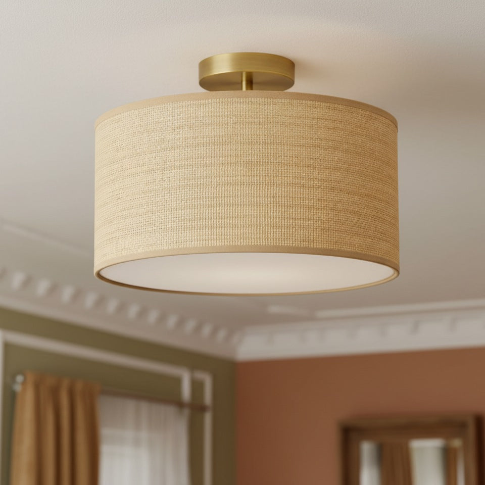 Rowan Ceiling Light Paper Brass