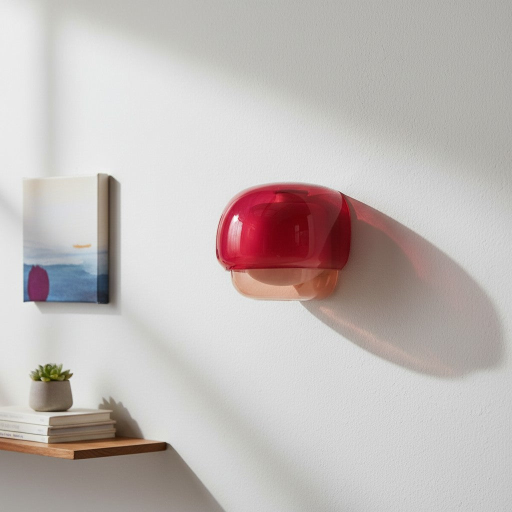 Orbit Colored Modern Vintage Glass Wall Lamp