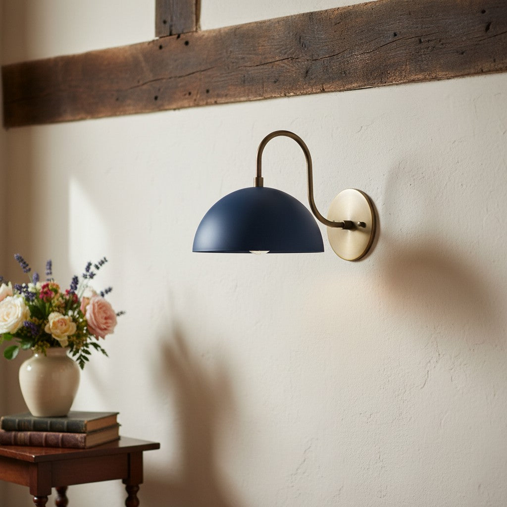 Disc Wall Sconce Metal Modern Vintage Hallway