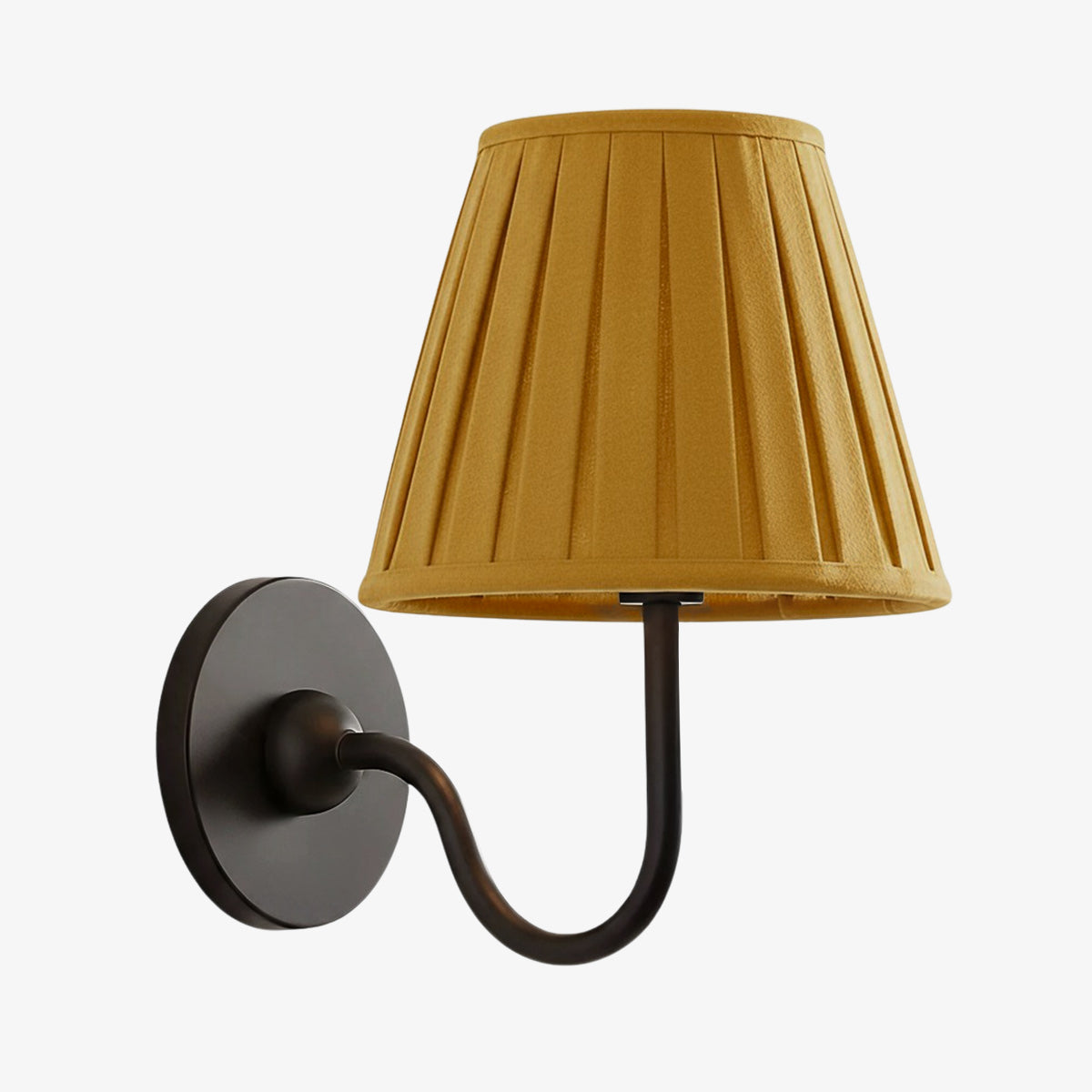 Grace Brass Linen Wall Lamp
