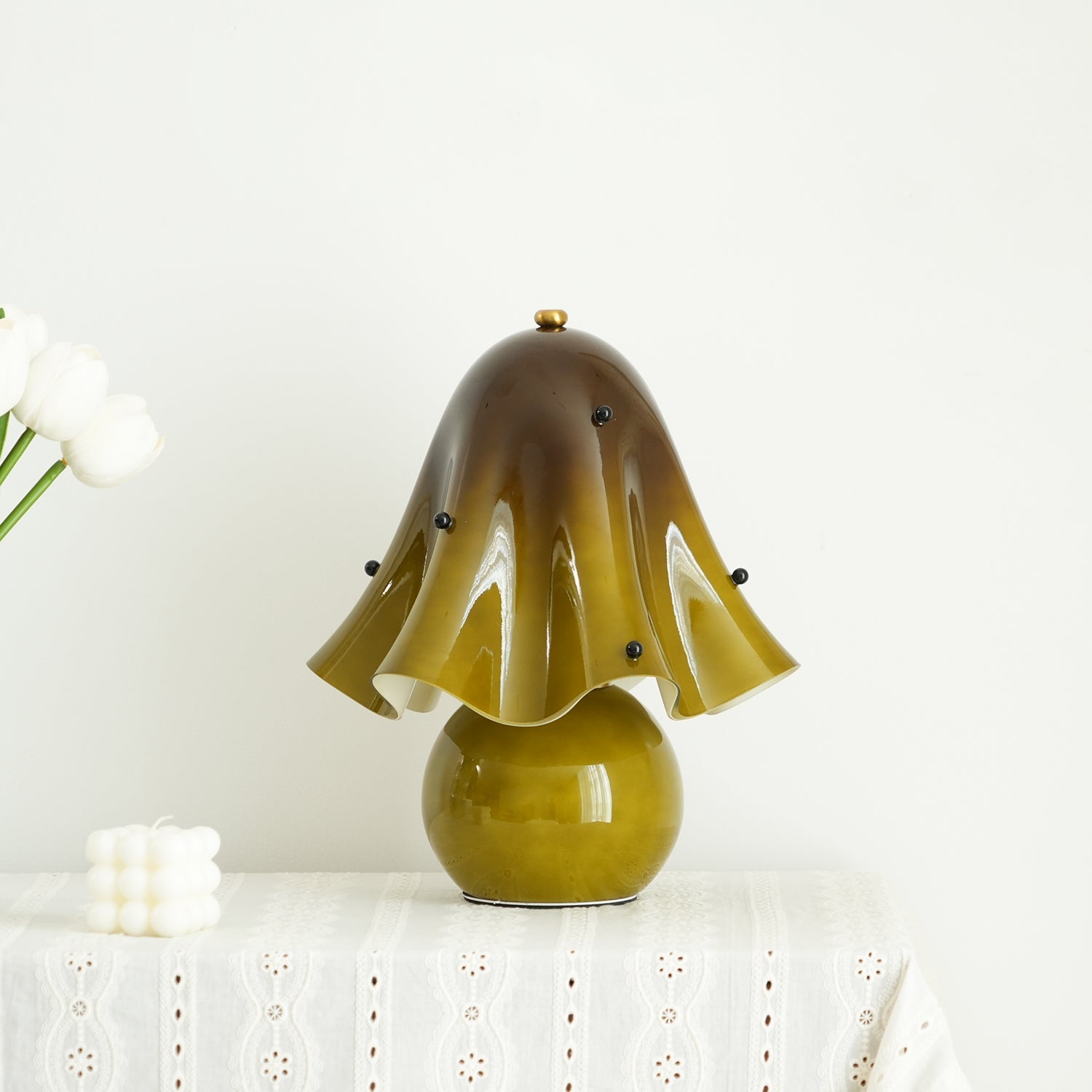 Musa Table Lamp Sculptural Bell Flower Bedroom