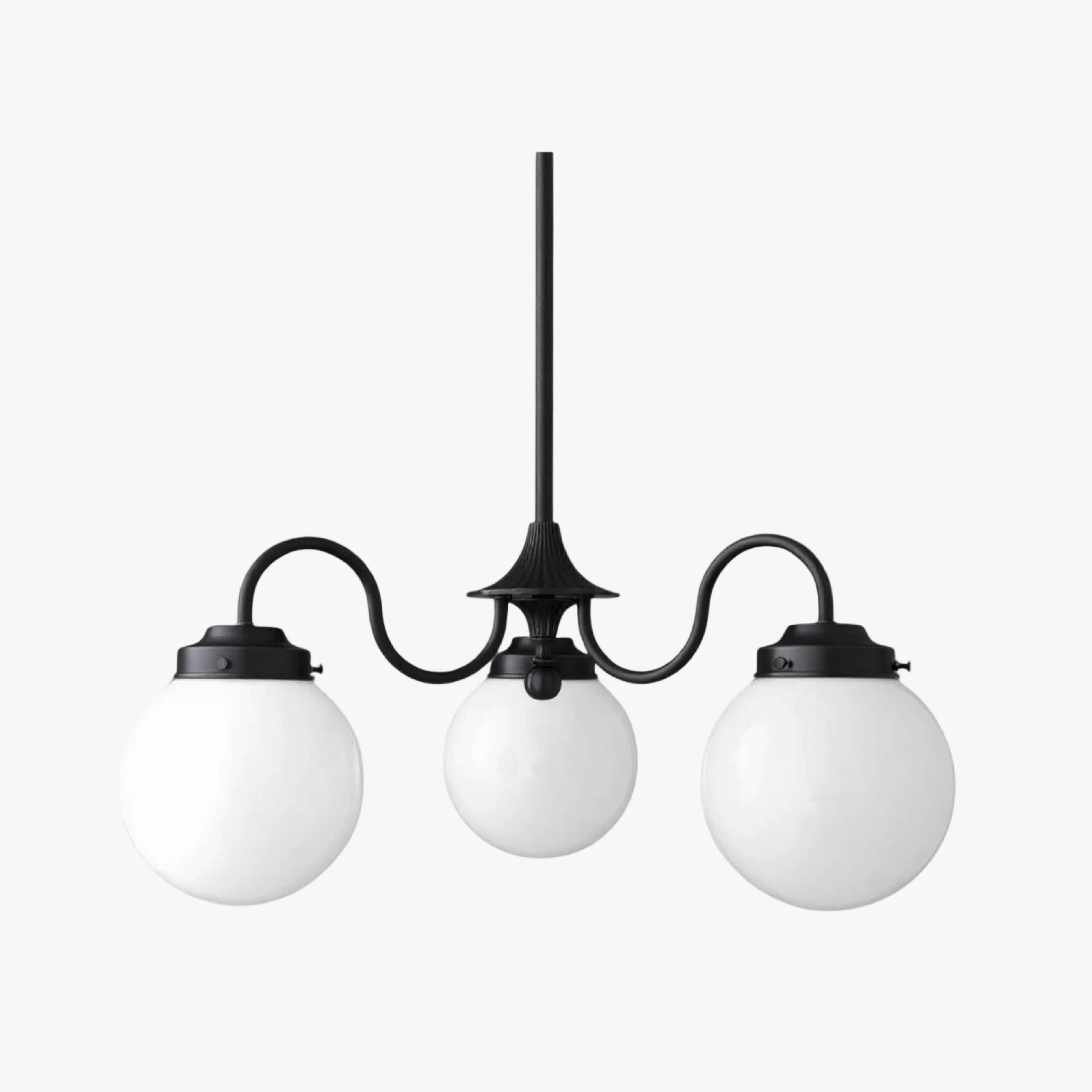 Pearl 3-Light Glass  Chandelier