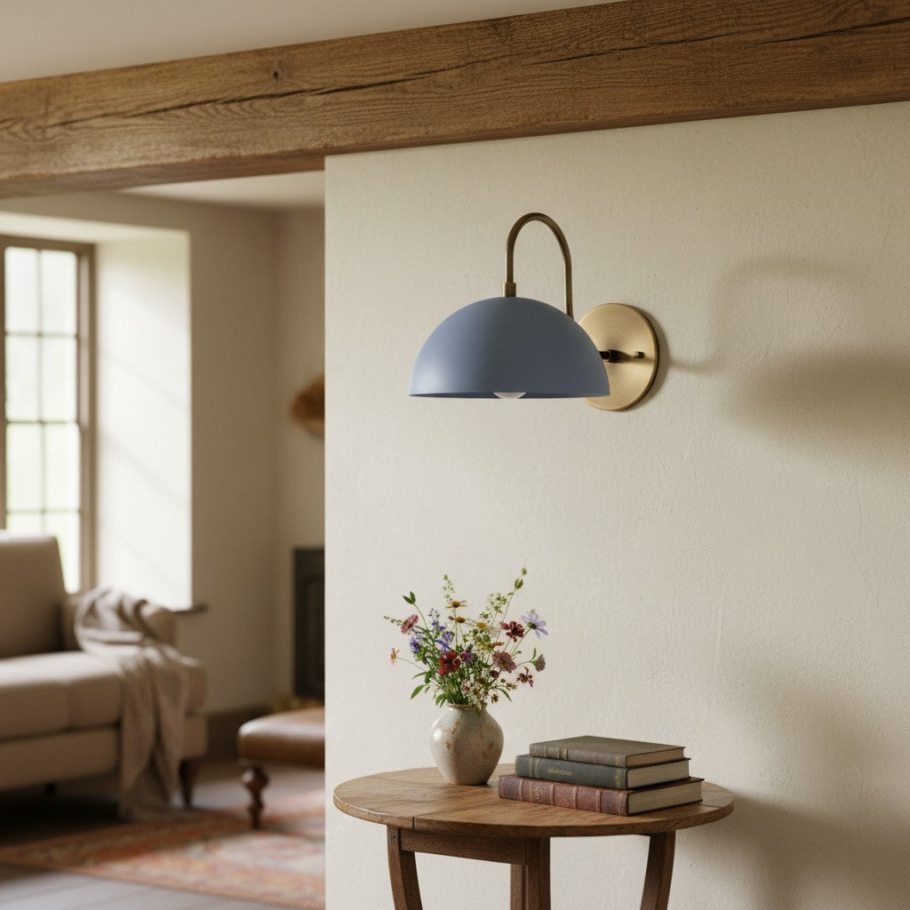 Disc Wall Sconce Metal Modern Vintage Hallway