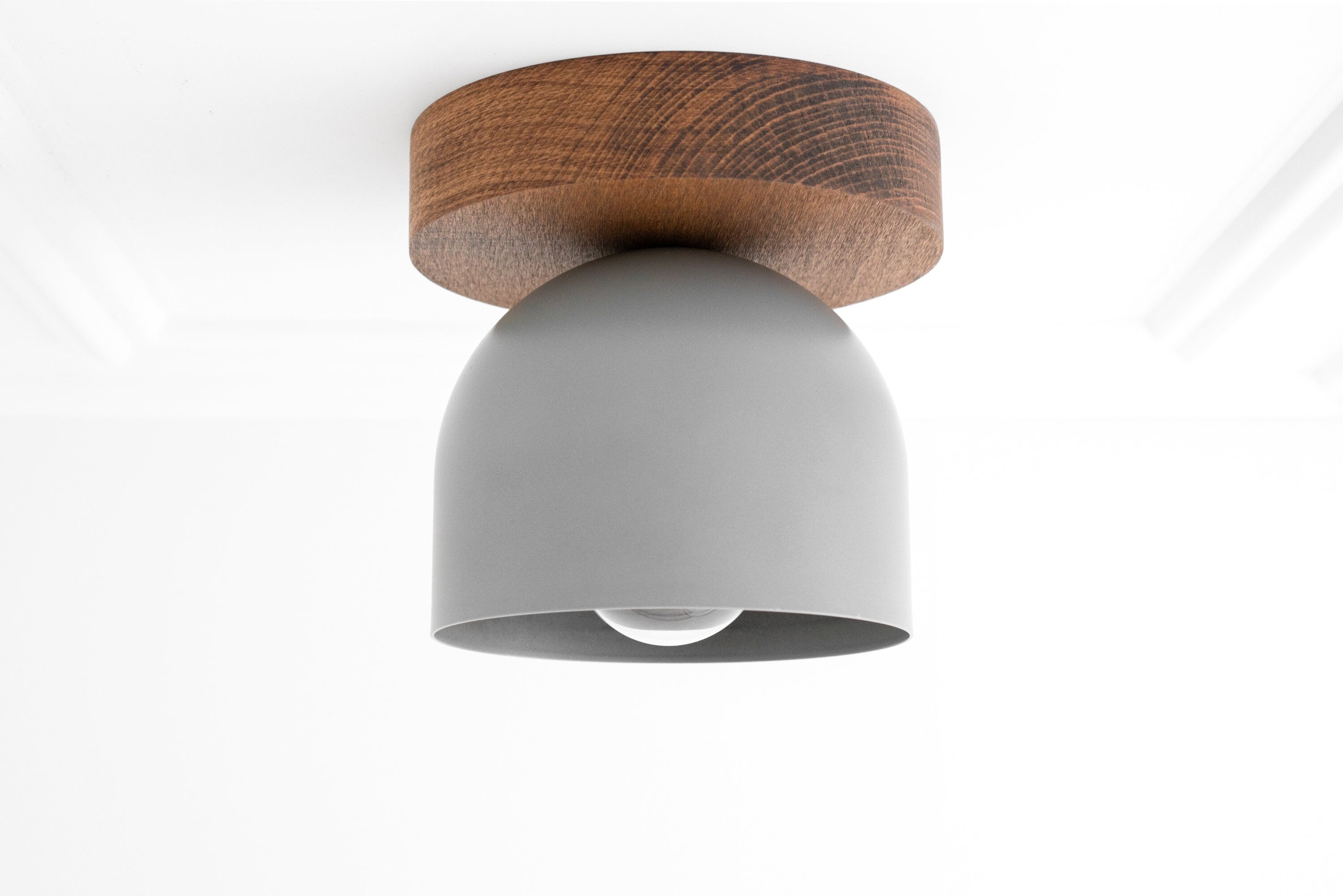 Chroma Ceiling Light Wood Metal Fixture