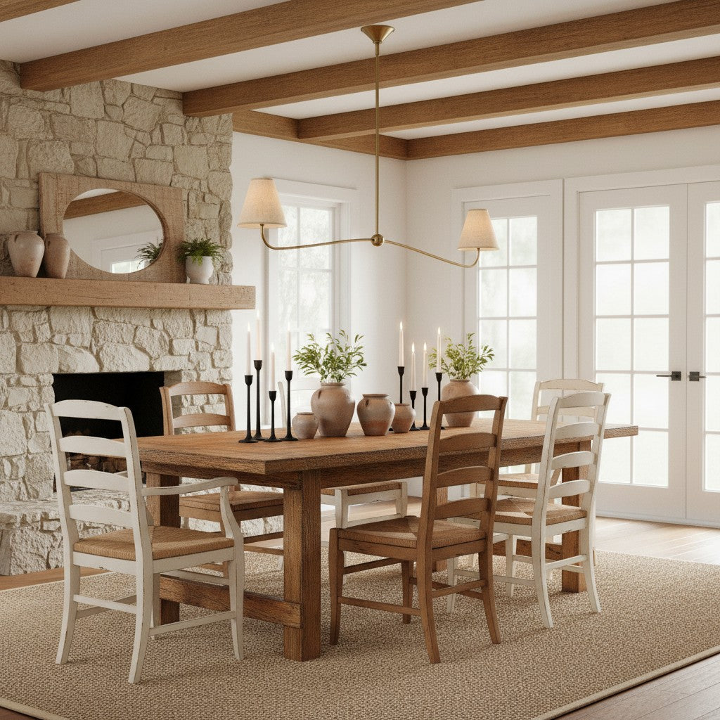 Fibura Pleated Shade Chandelier for Traditional Dining Room