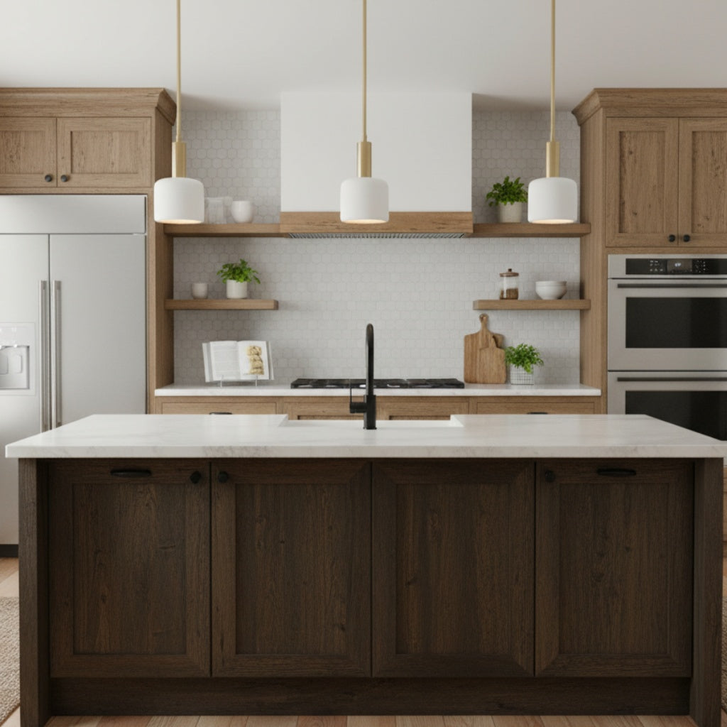 Kiln Single Pendant Lights for Kitchen Porcelain