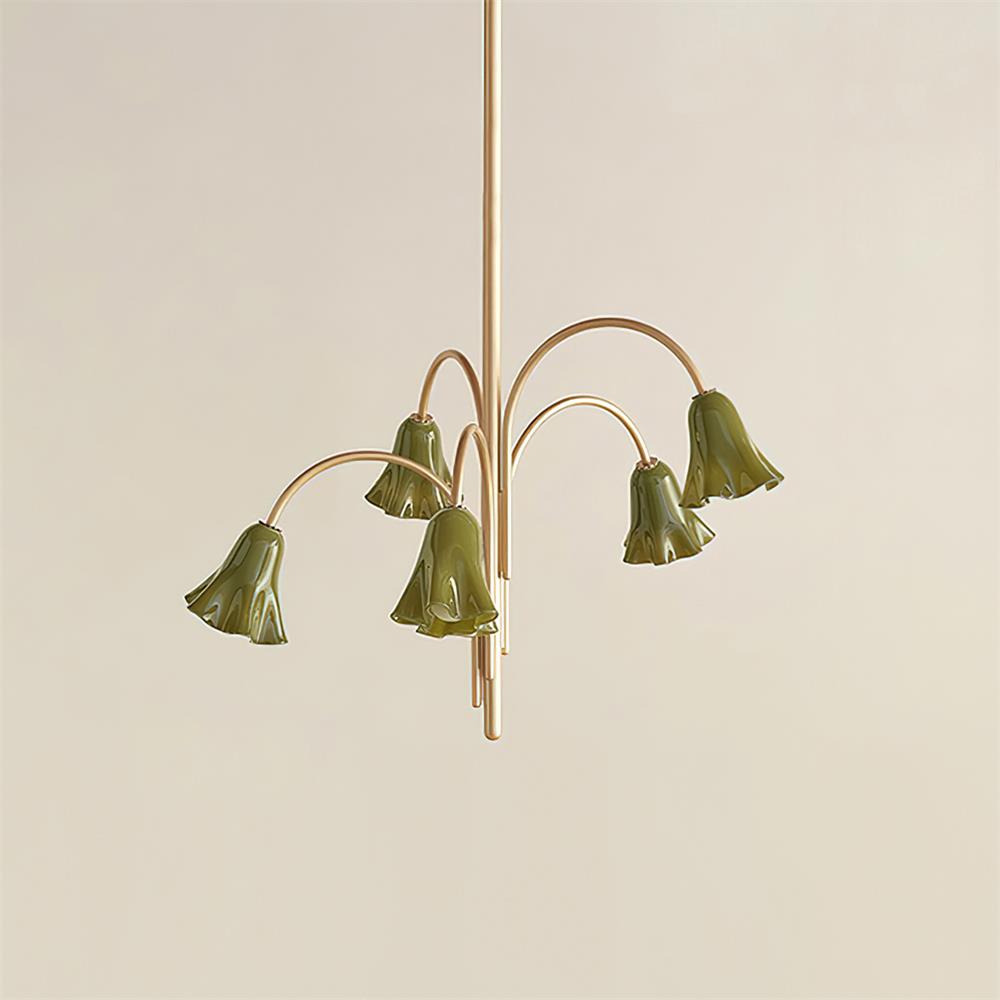Musa Arched Arm Floral Chandelier Romantic Bedroom