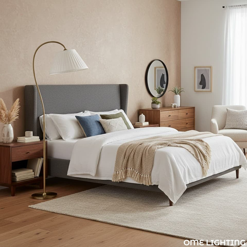 Grace Pleated Linen Shade Floor Lamp