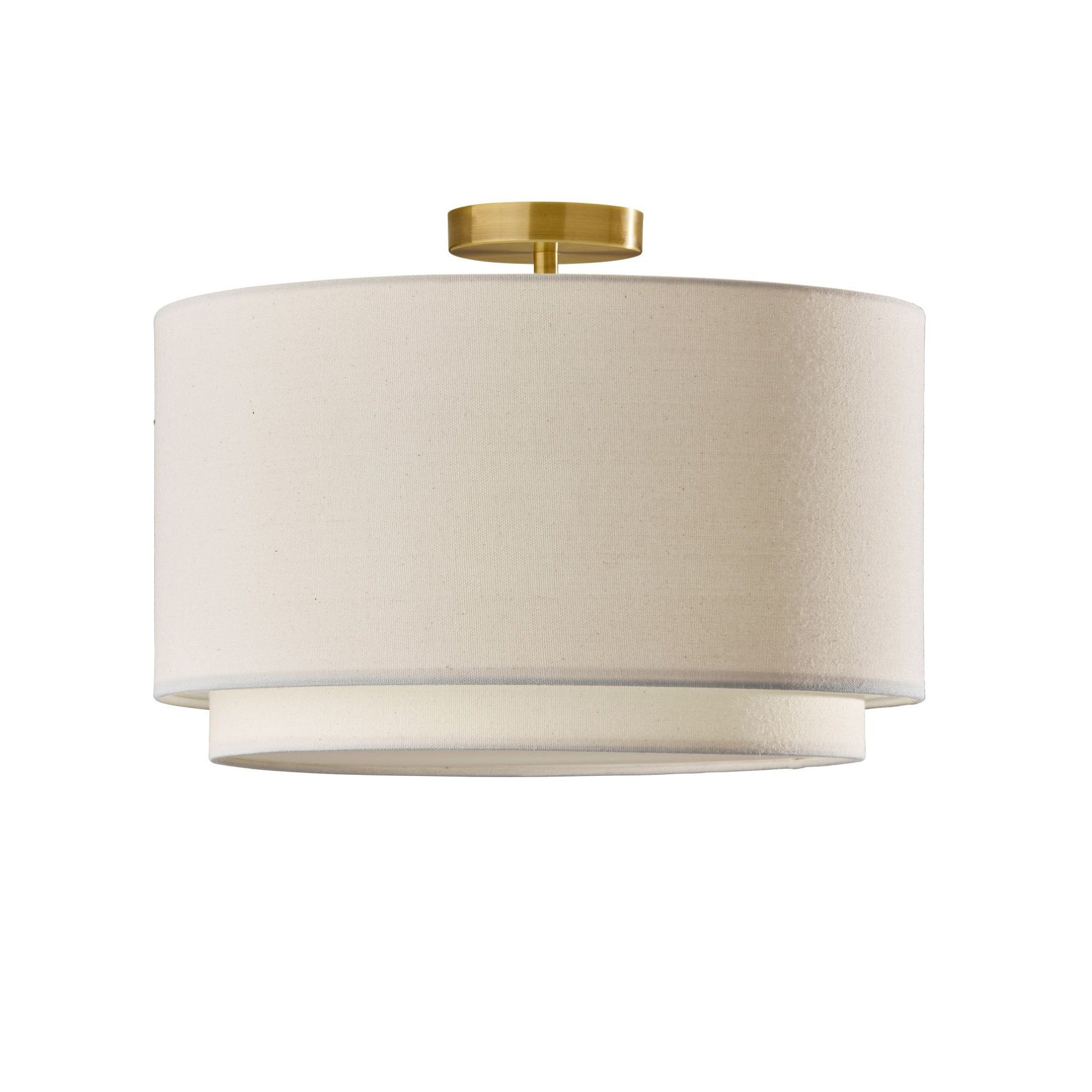 Rowan Fabric Contemporary Flush Mount Ceiling Light Hallway