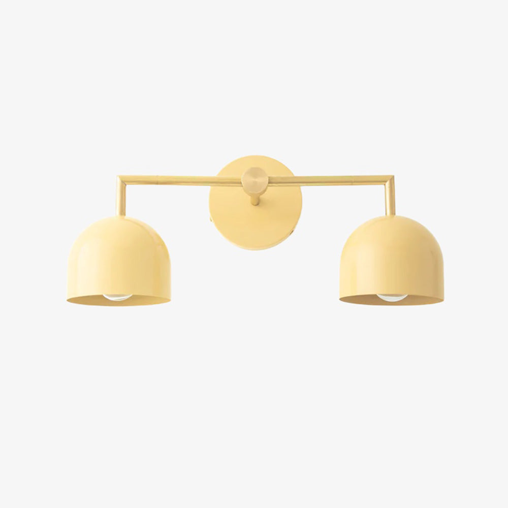 Chroma Brass White Wall Light Contemporary Living Room