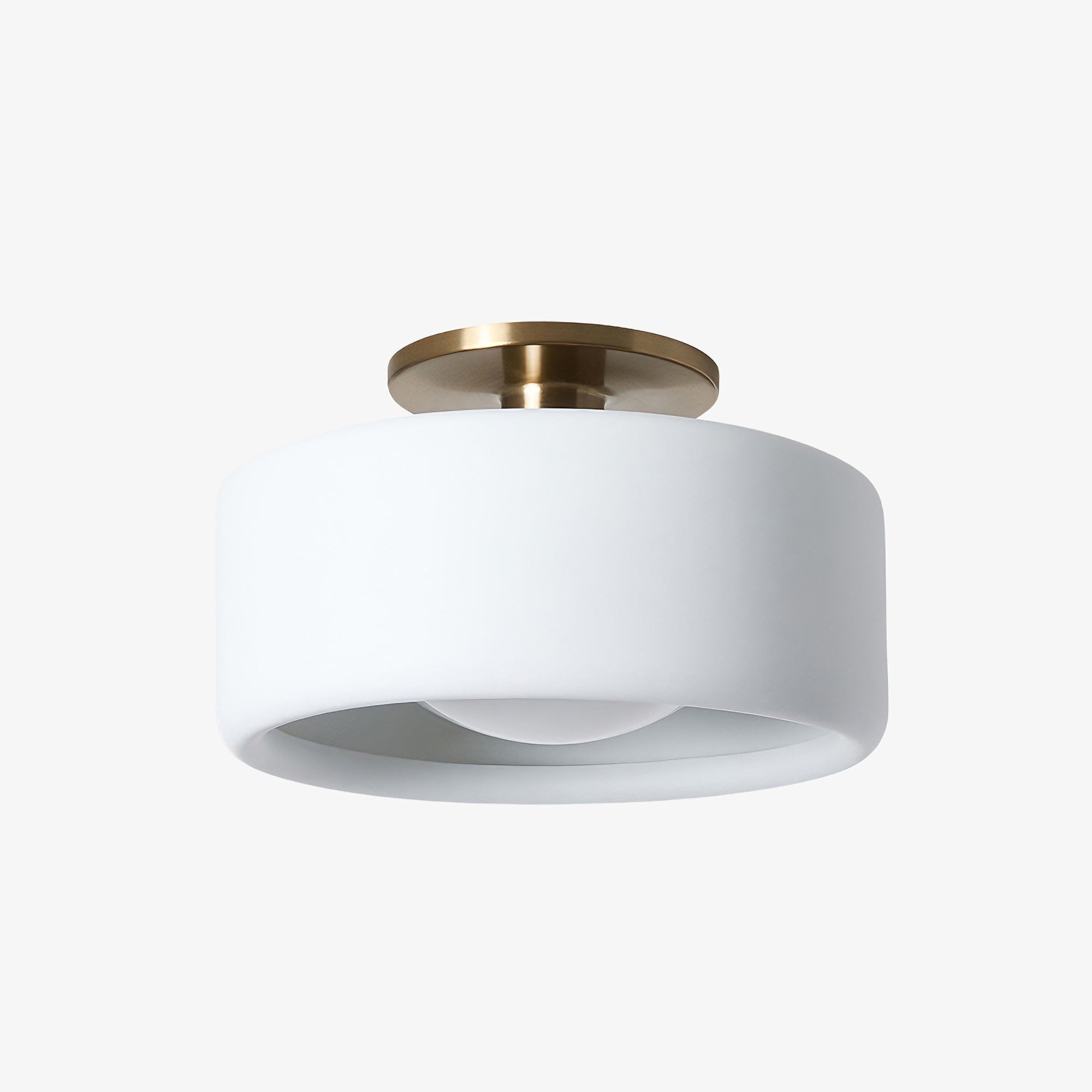 Kiln Porcelain Drum Ceiling Light