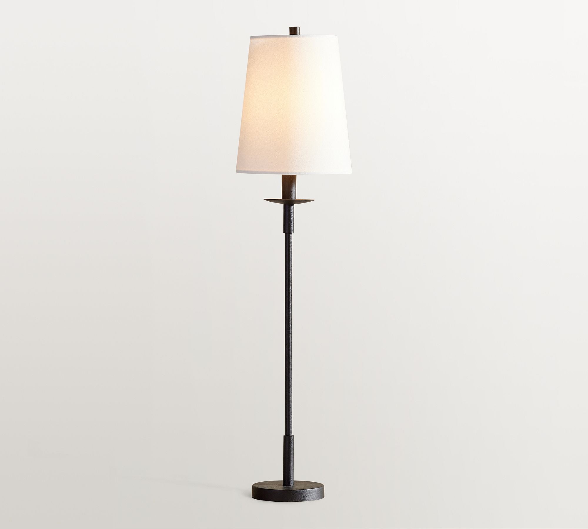 Lodge Modern Iron Linen Table Lamp  Bedroom
