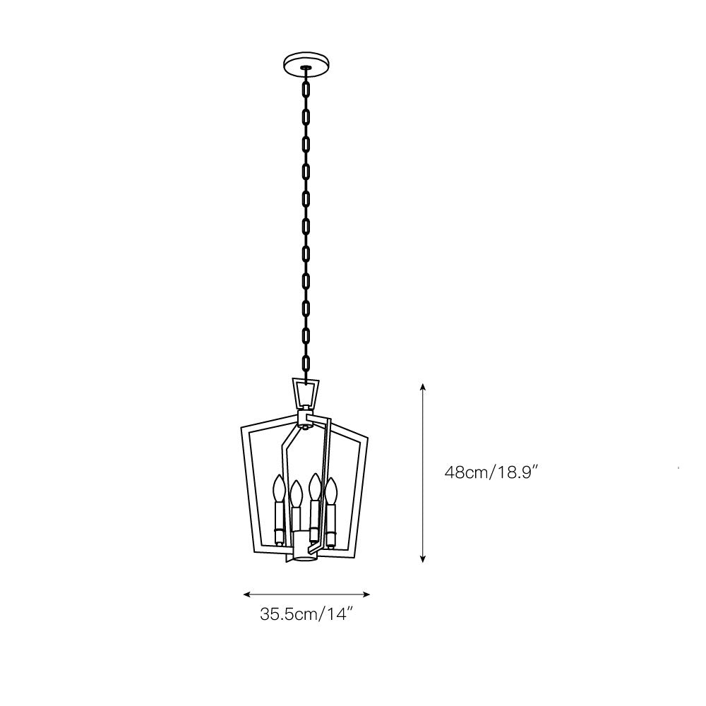 Abbotswell Traditional Modern Brass Chandelier