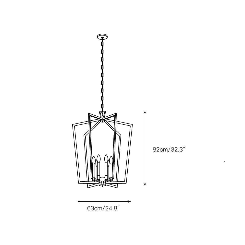 Abbotswell Traditional Modern Brass Chandelier