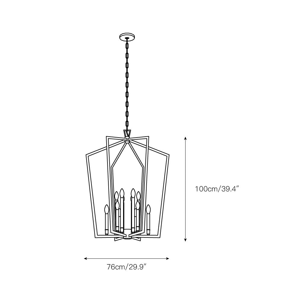 Abbotswell Traditional Modern Brass Chandelier