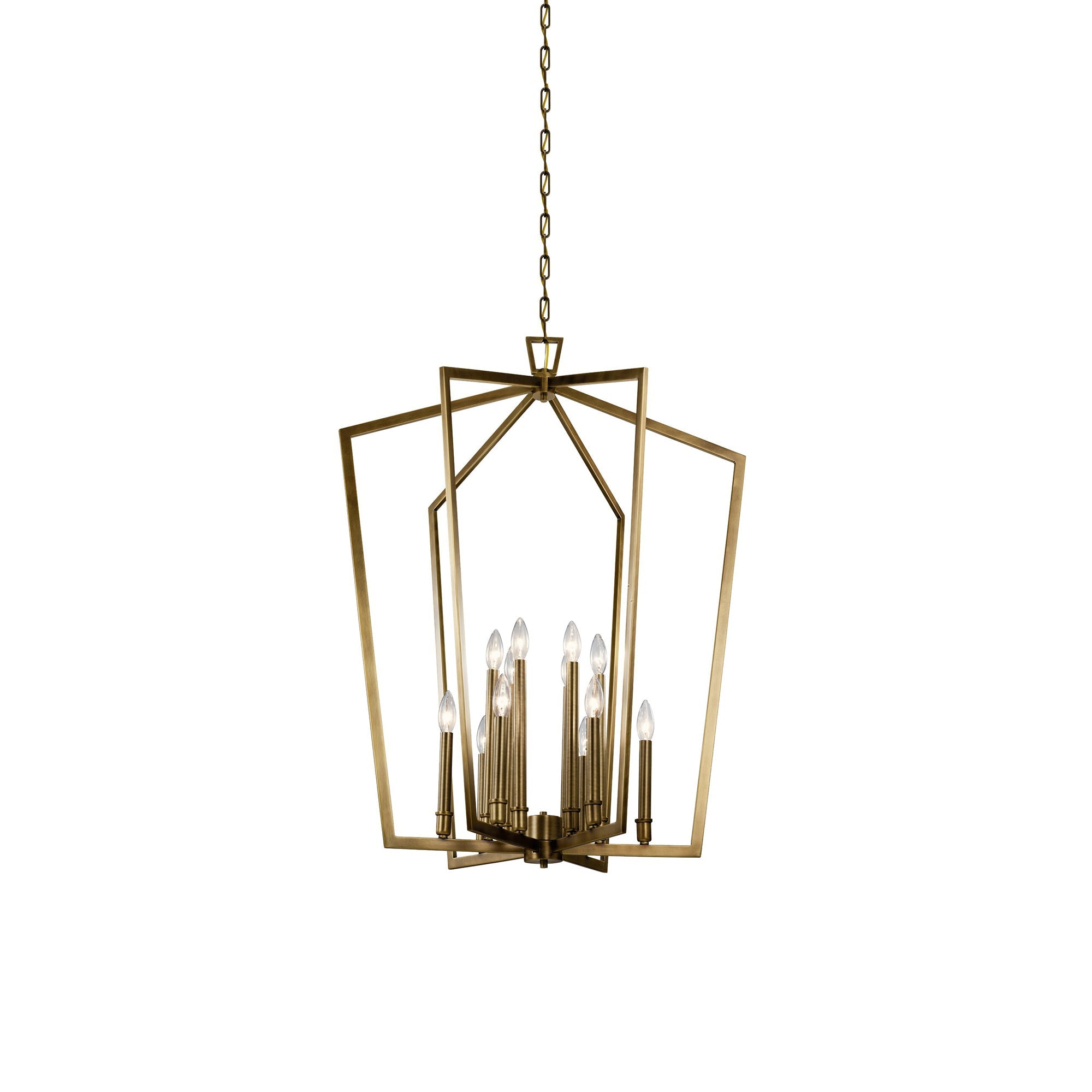 Abbotswell Traditional Modern Brass Chandelier