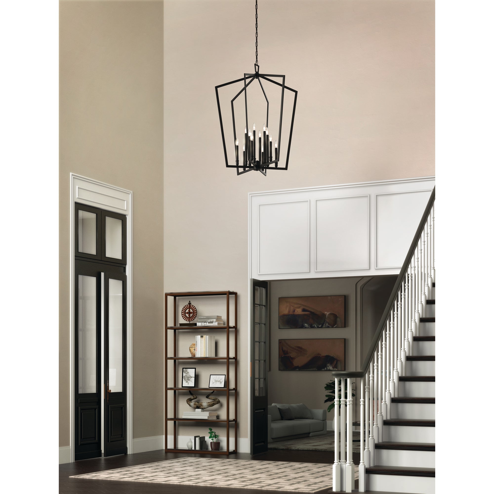 Abbotswell Traditional Modern Brass Chandelier
