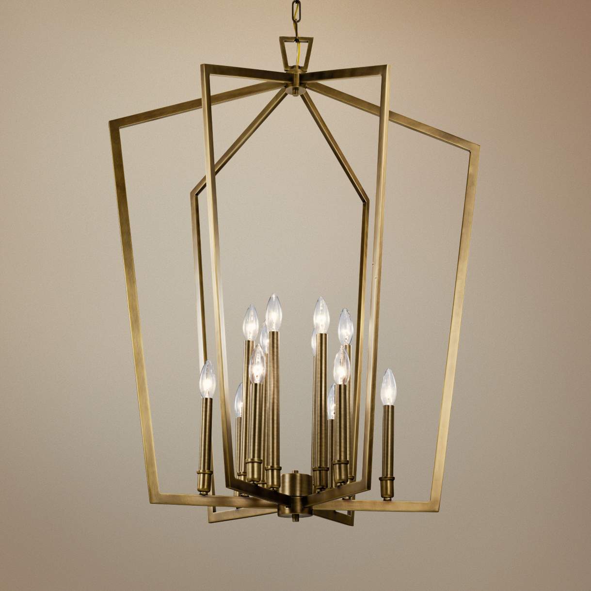 Abbotswell Traditional Modern Brass Chandelier