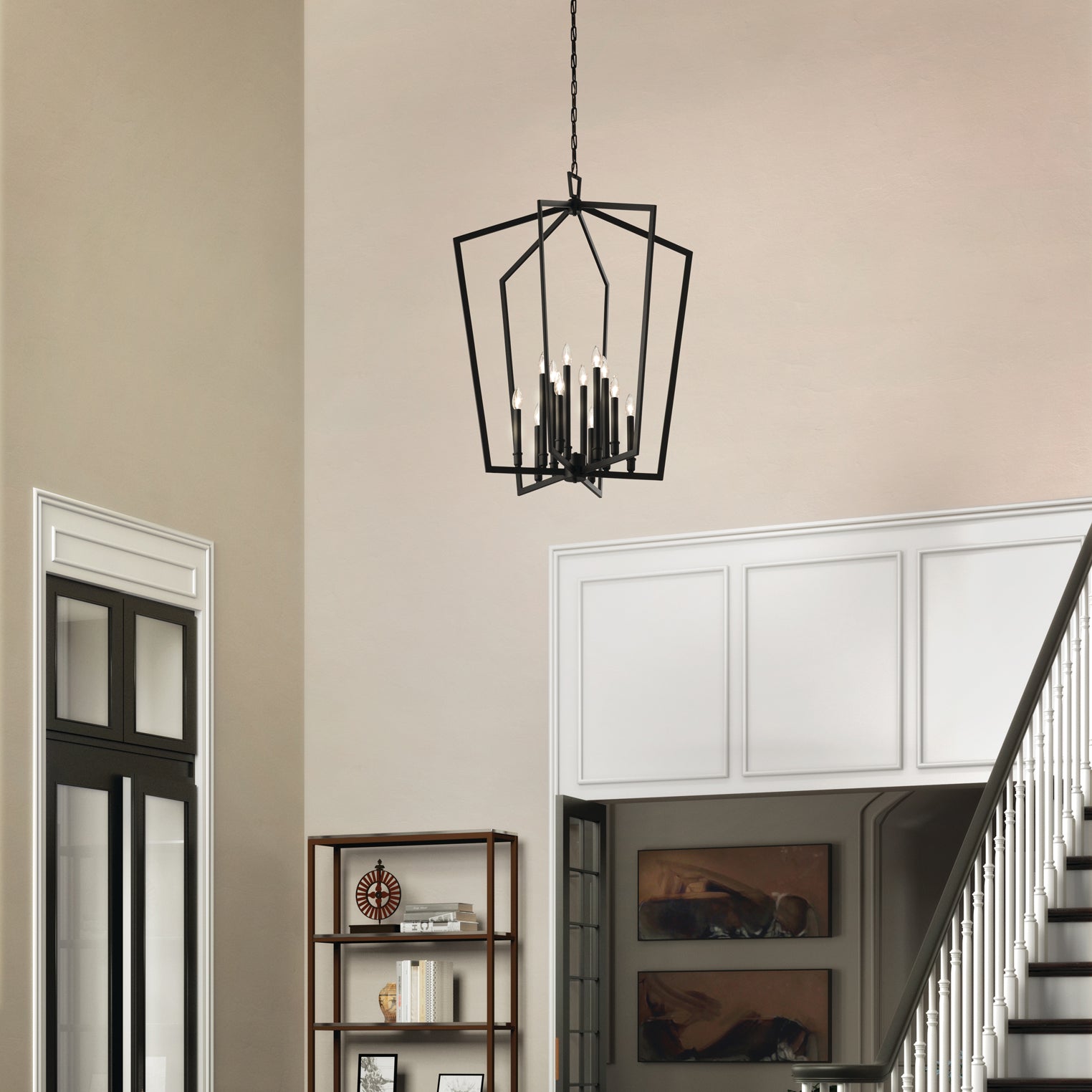 Abbotswell Traditional Modern Brass Chandelier