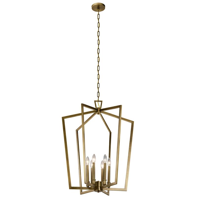 Abbotswell Traditional Modern Brass Chandelier