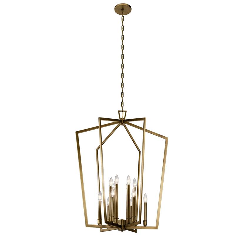 Abbotswell Traditional Modern Brass Chandelier
