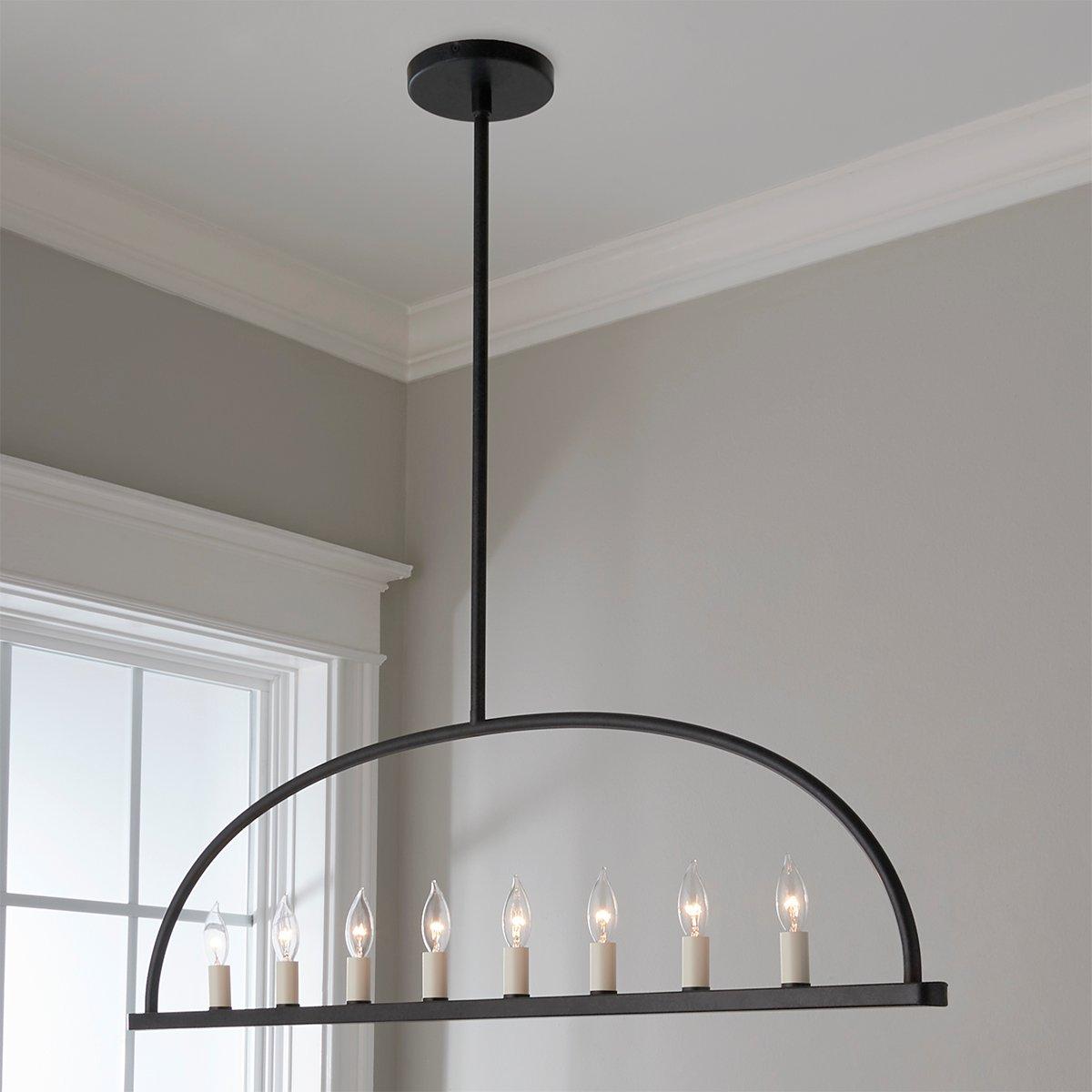 Abbott Linear Minimalist Metal Chandelier
