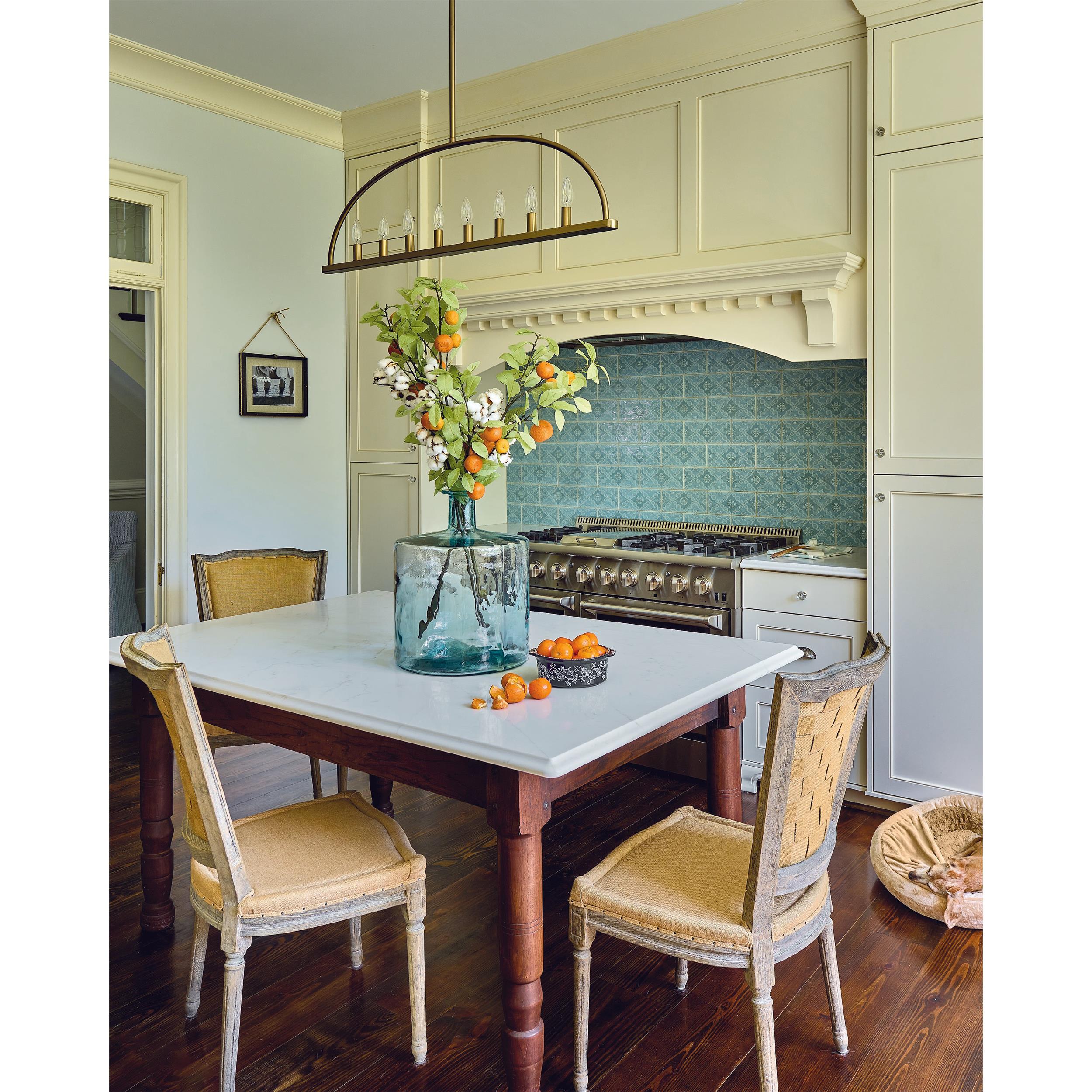 Abbott Linear Minimalist Metal Chandelier