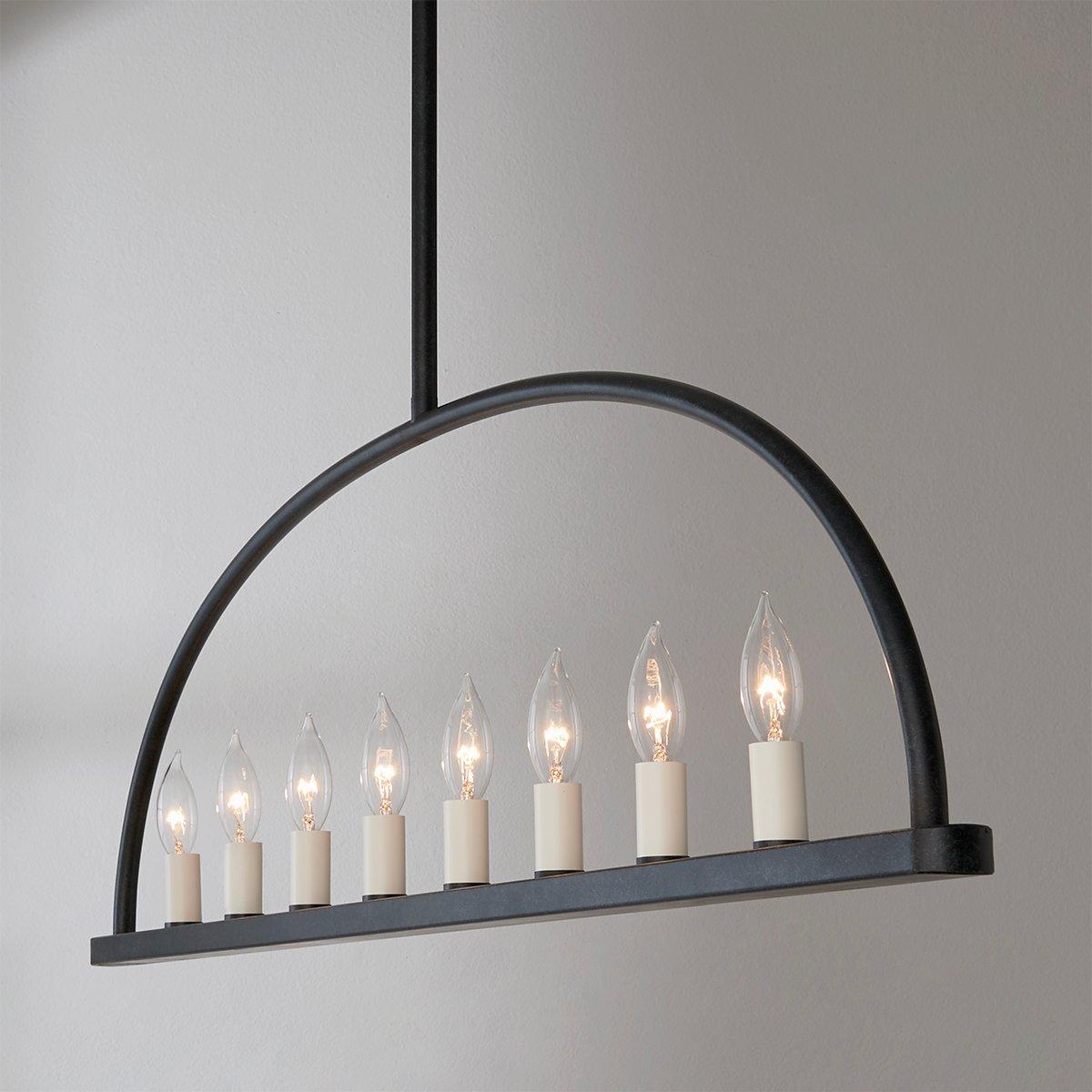 Abbott Linear Minimalist Metal Chandelier